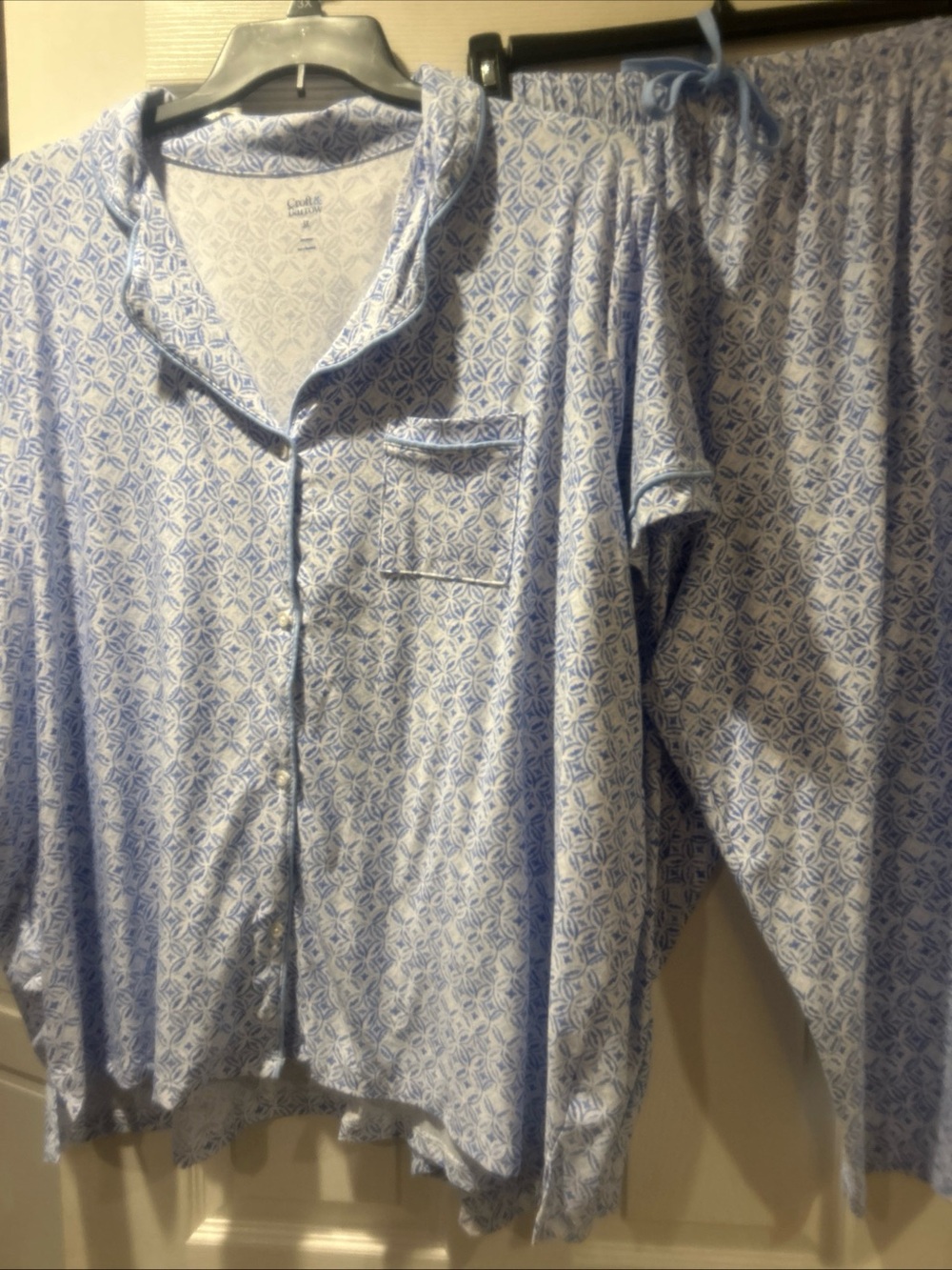 NWOT  sz  3x print Capri pajamas Croft & barrow